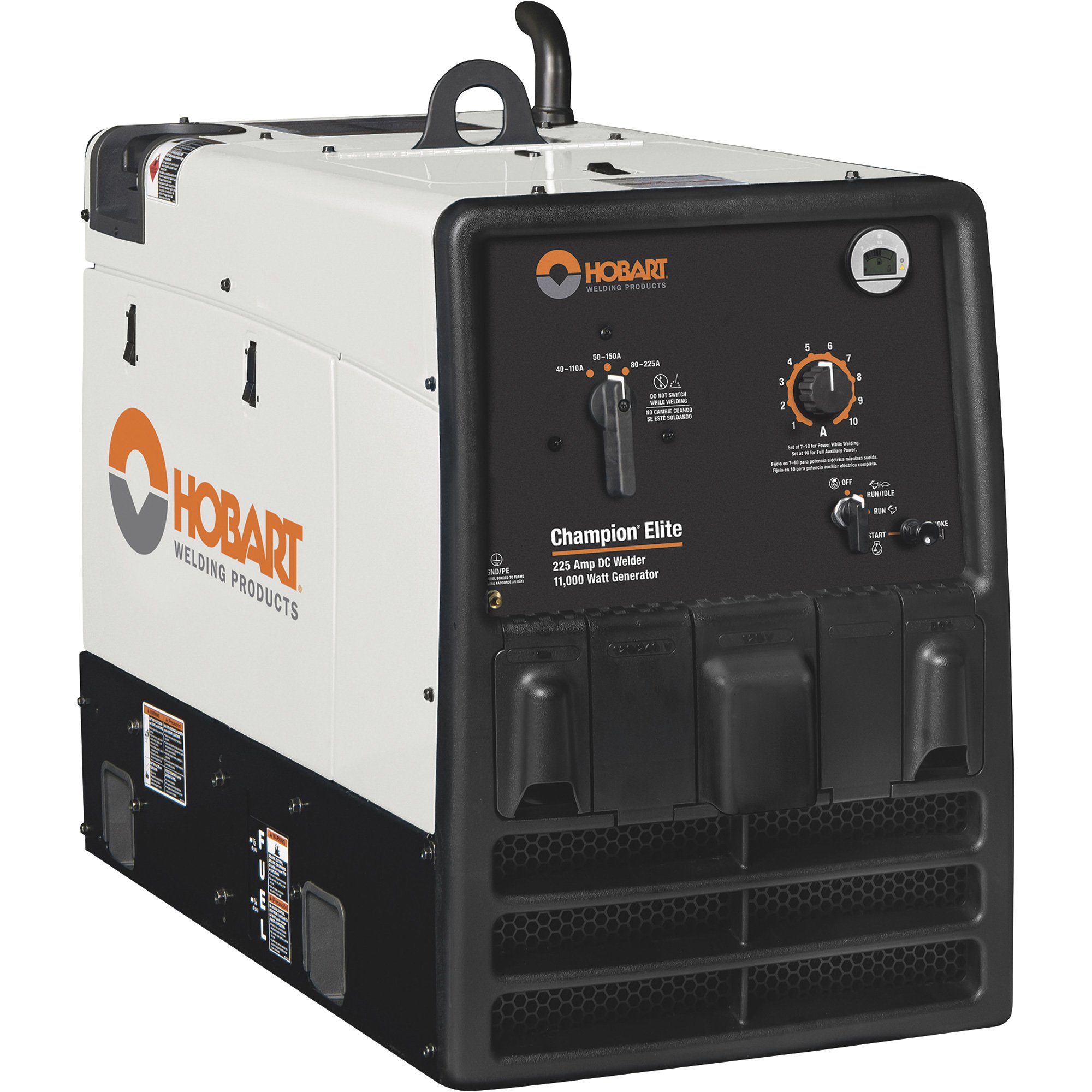 Hobart Champion Elite 260 Arc Welder/Generator with 23 HP Kohler Gas Engine and Electric Start — 40–260 Amp DC Output, 11,000 Watt AC Power, Model# 500577